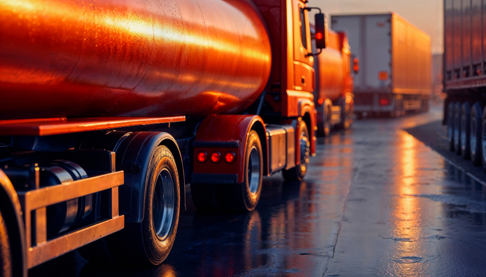 Camion citerne pétrolier